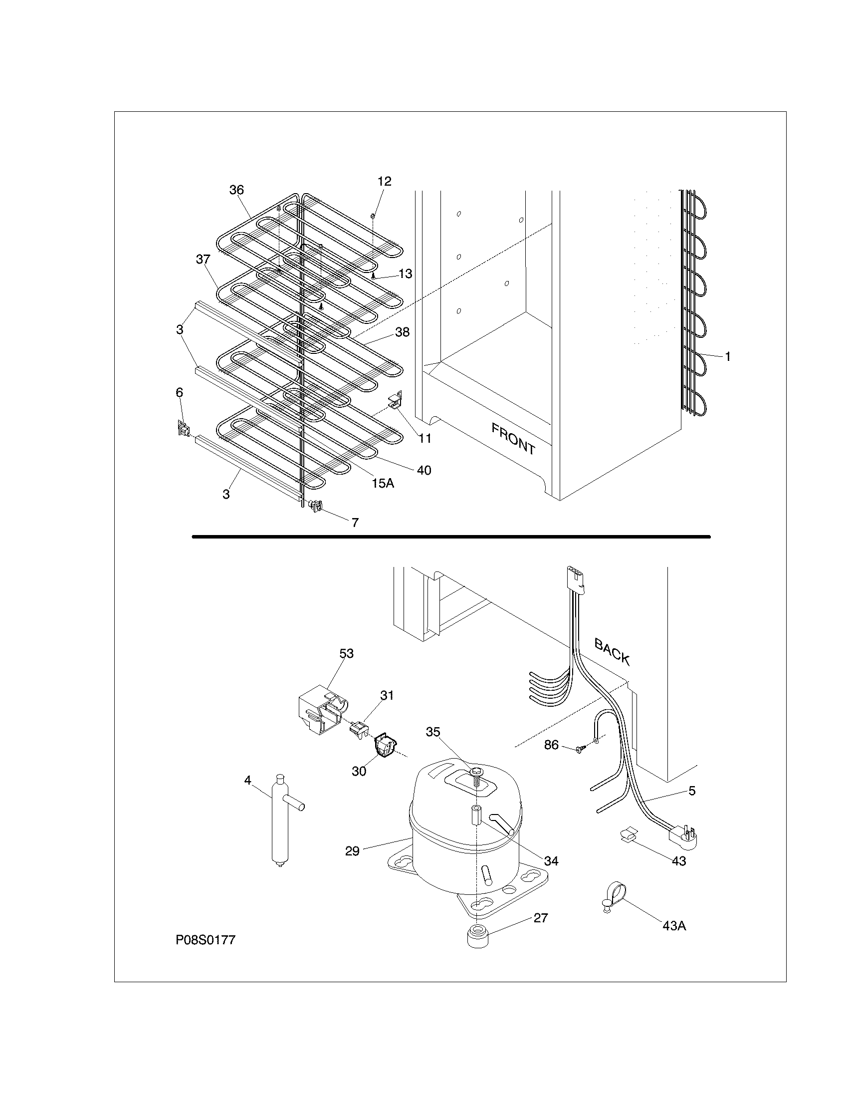 Universal/Multiflex (Frigidaire) MFU12M0GW2 system diagram