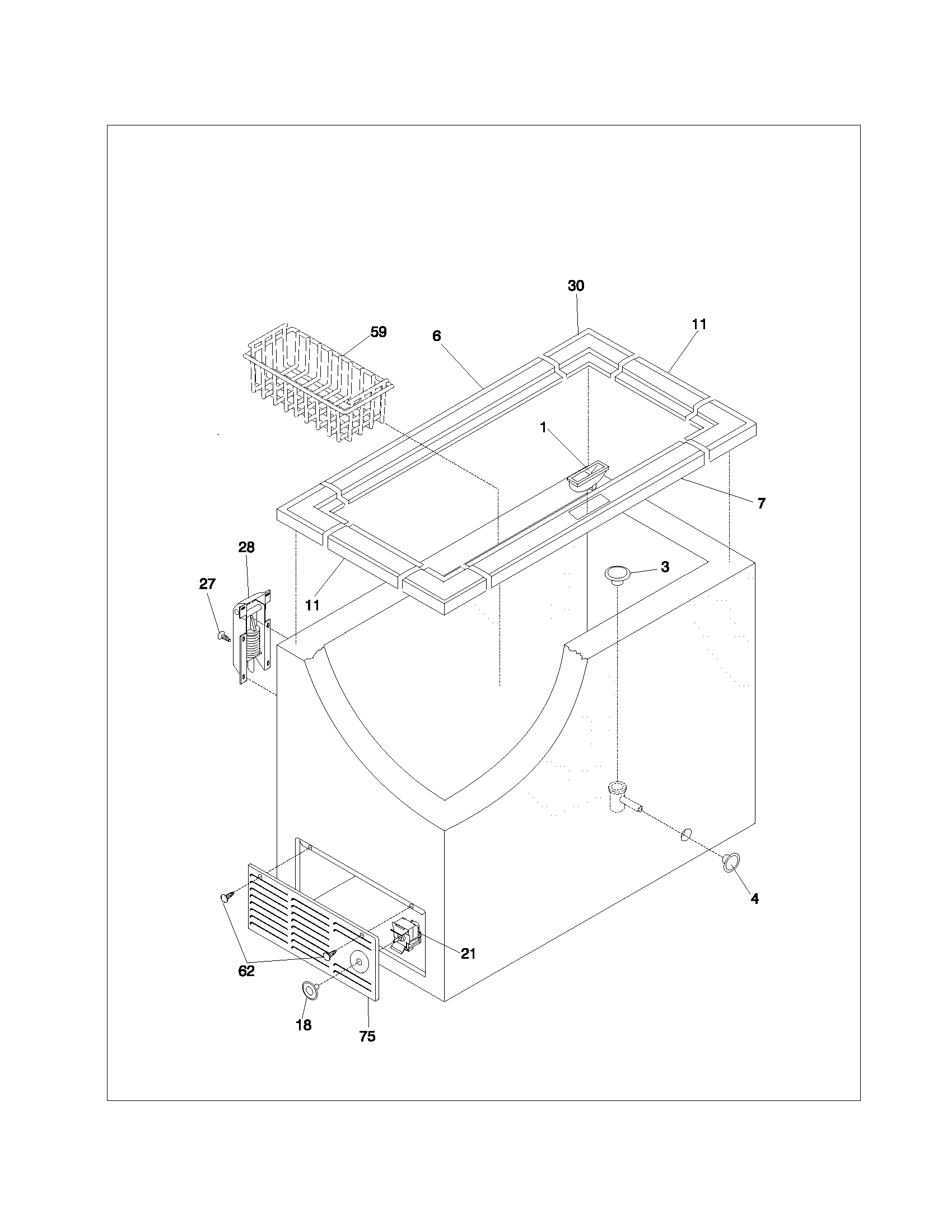 Gibson GFC05M3EW5 cabinet diagram