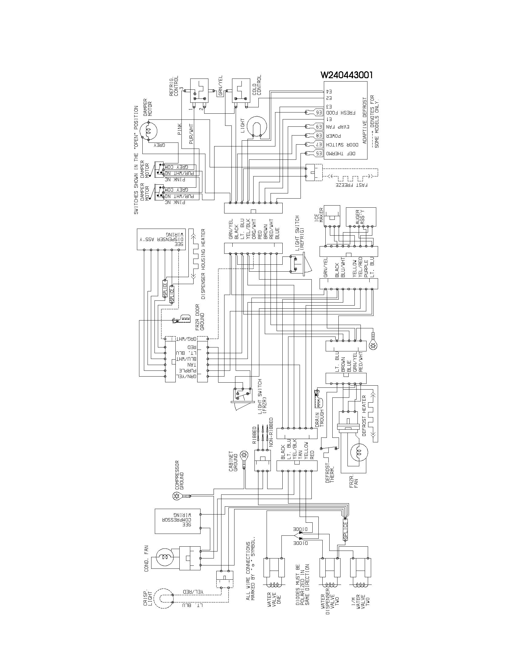 Frigidaire FRS23W3AW1 wiring diagram diagram