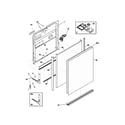 Frigidaire FDB345LFS2 door diagram