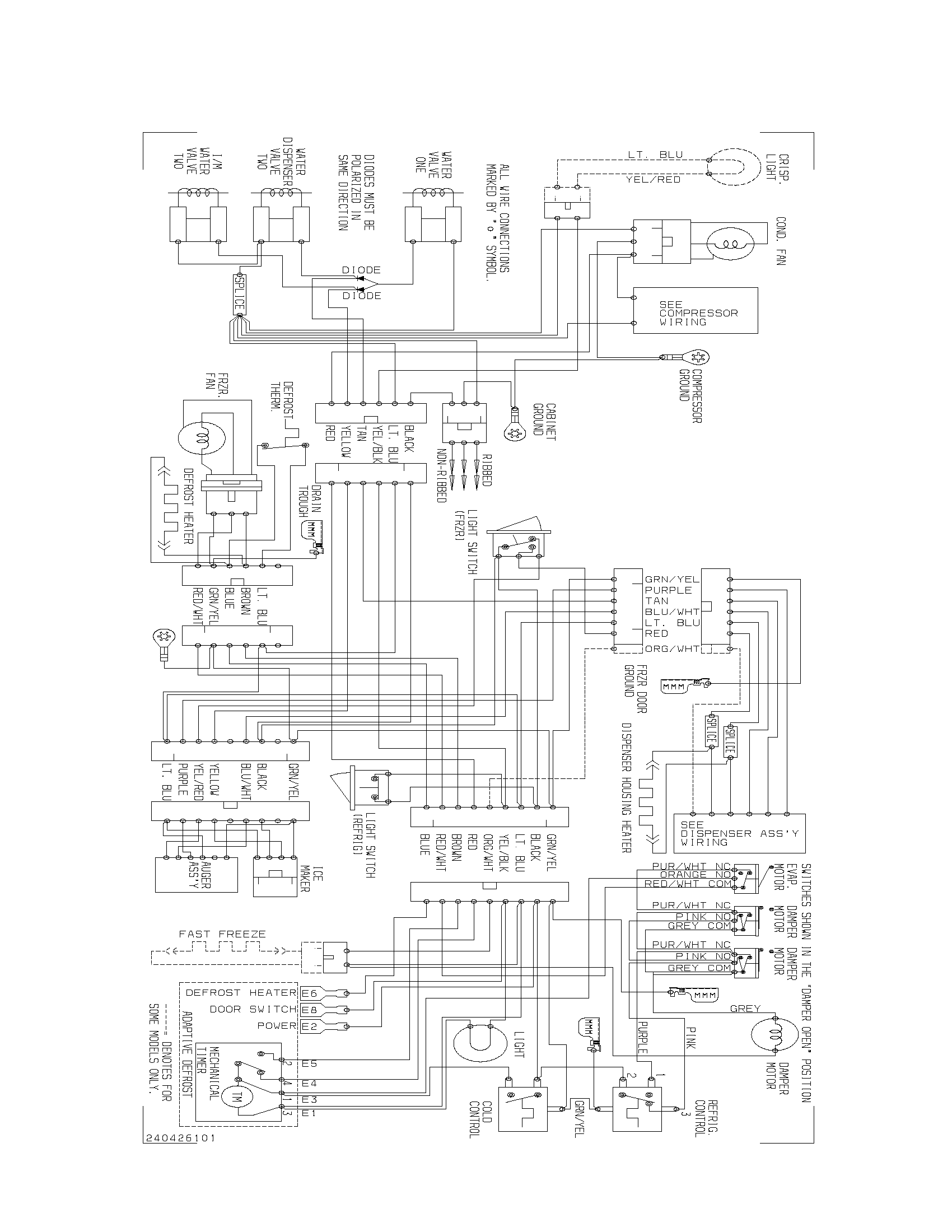 Frigidaire FRS23KR4AB1 wiring diagram diagram