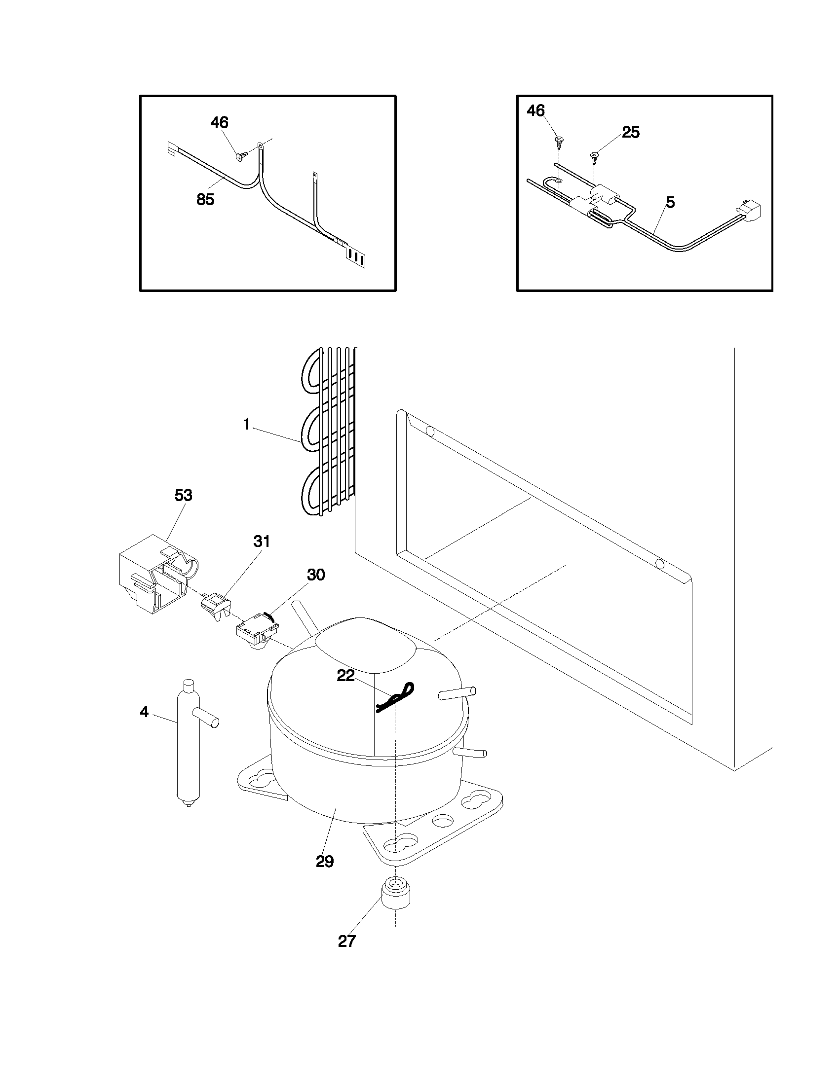 White-Westinghouse WFC09M3HW1 system diagram