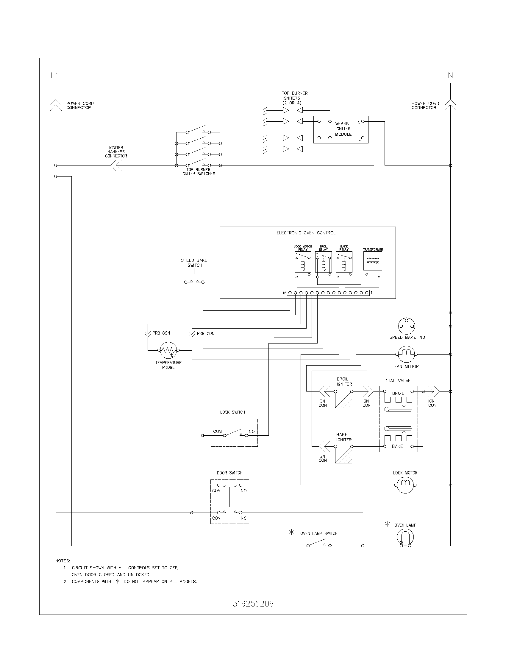 Frigidaire GLGF377ABA wiring diagram diagram