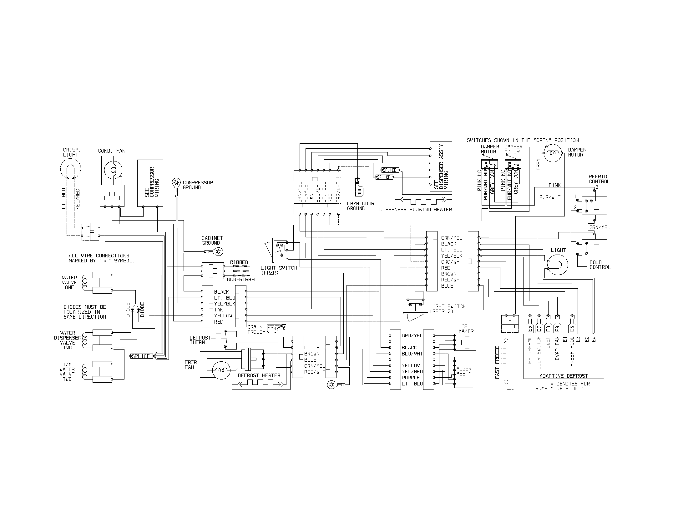 Frigidaire FRS26F5AQ0 wiring diagra diagram