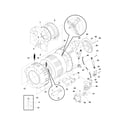 Frigidaire FTF1040AS0 wshr tub,motor diagram
