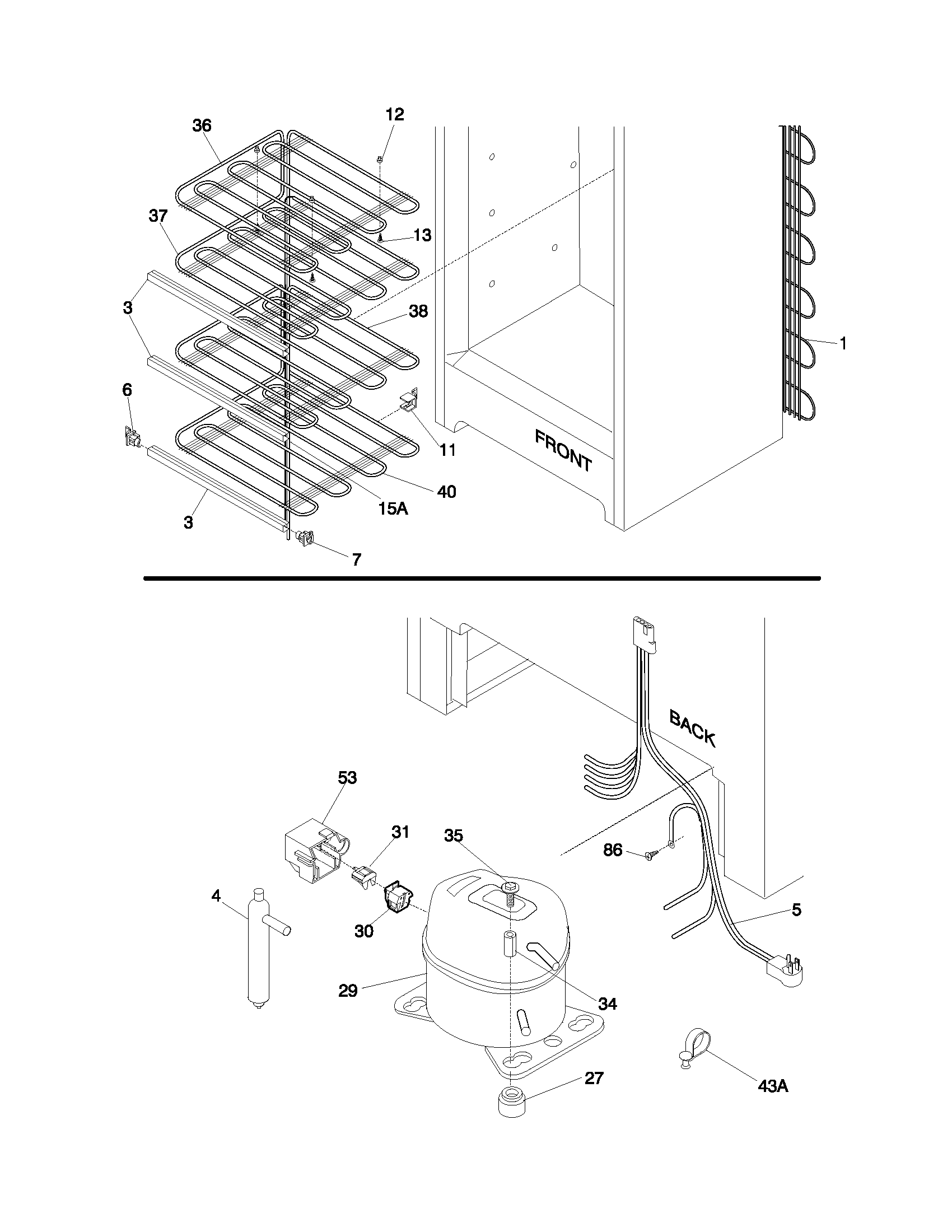 Frigidaire MFU14M2GW4 system diagram