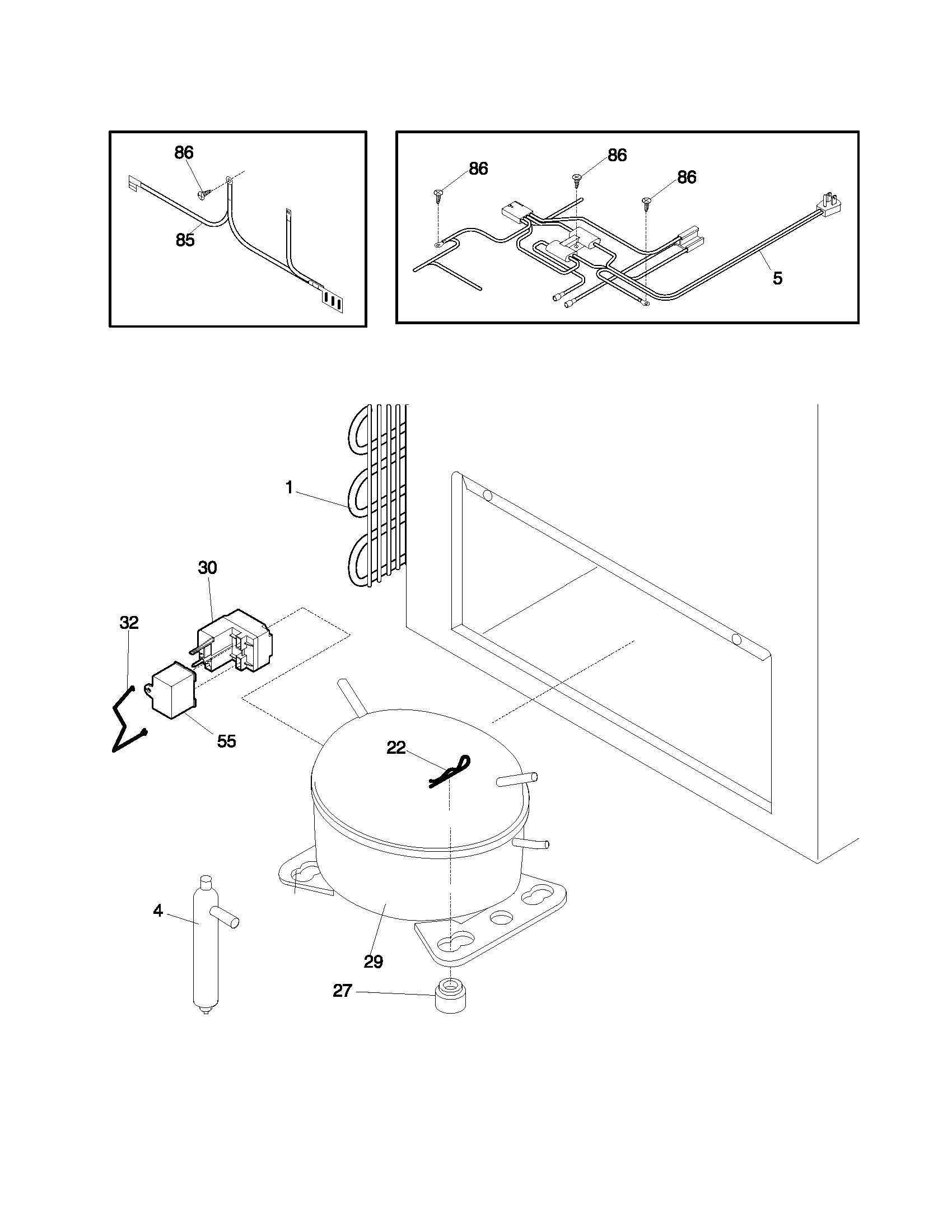 Frigidaire MFC07M3FW4 system diagram