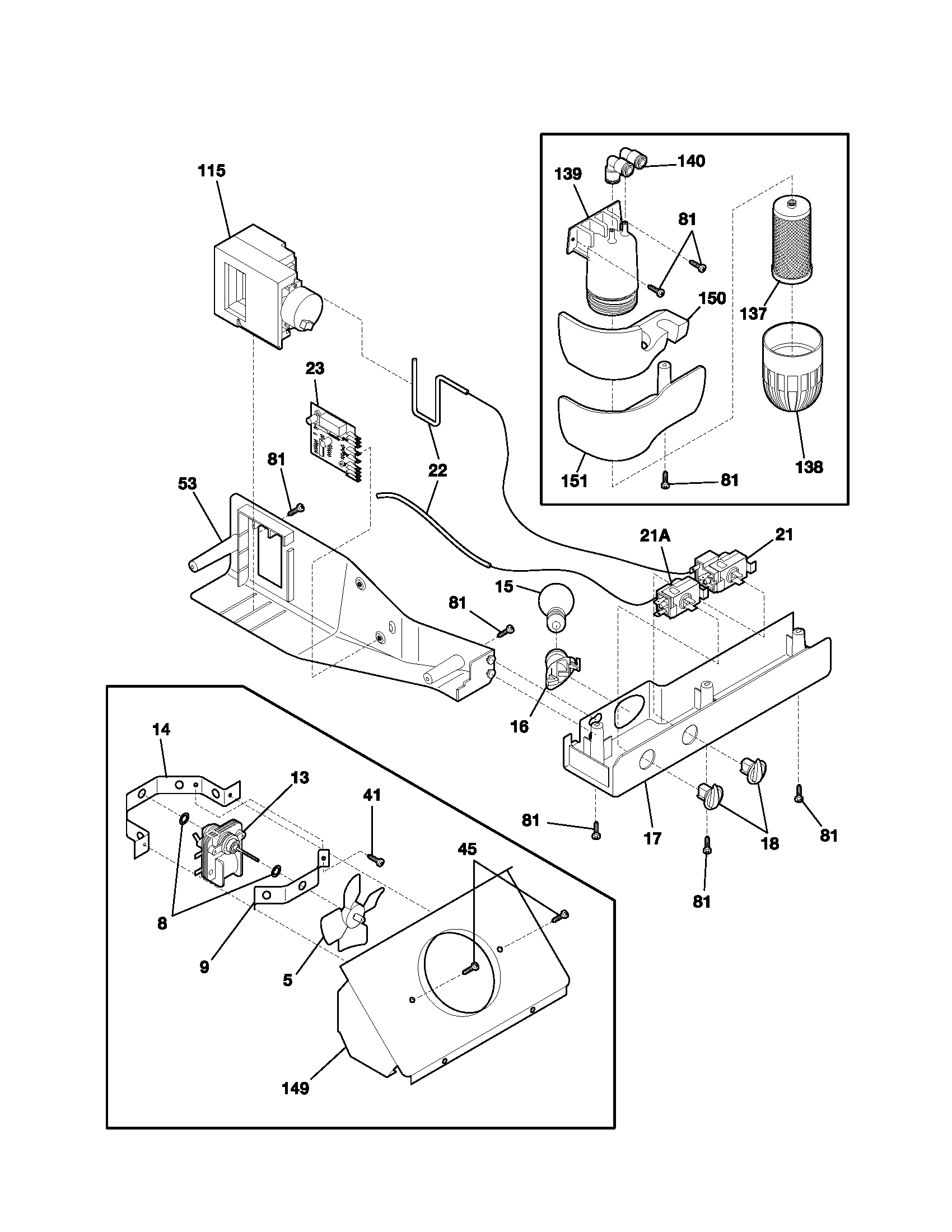 Frigidaire FRS23R4AQ2 control diagram