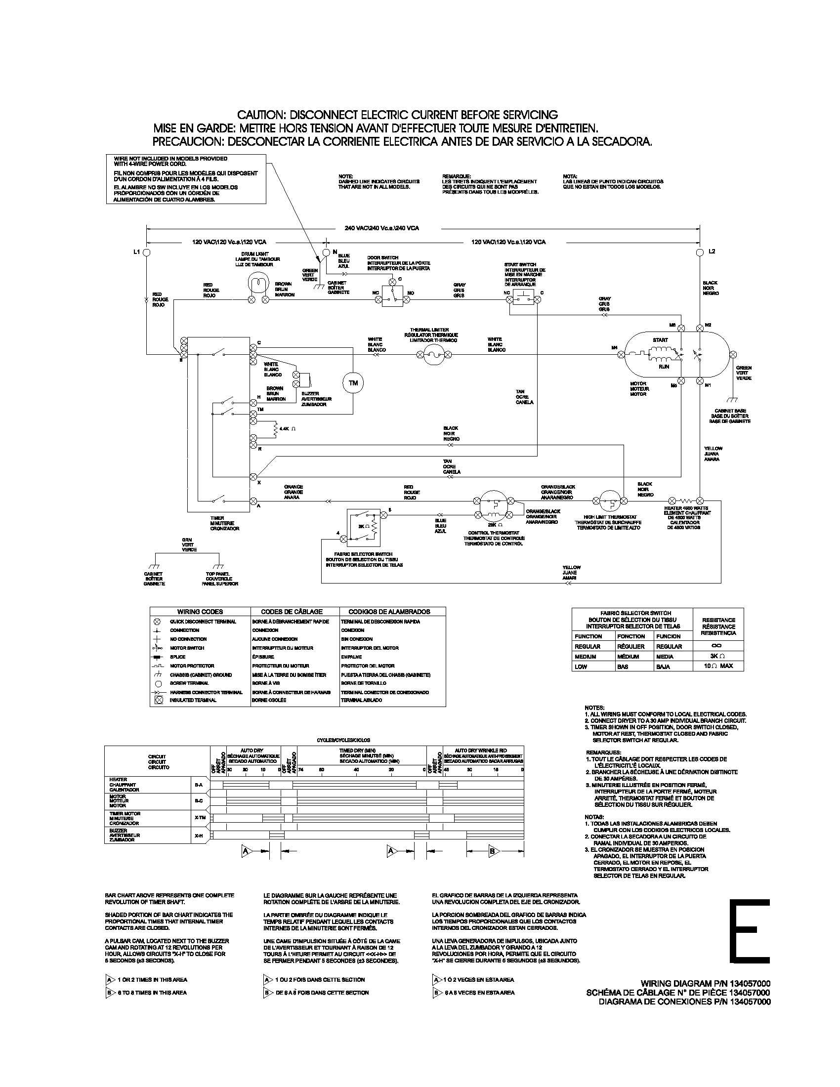 Gibson GEF331AS0 134057000 wiring diagram diagram