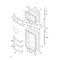 Frigidaire GLRT180SAQ0 door diagram
