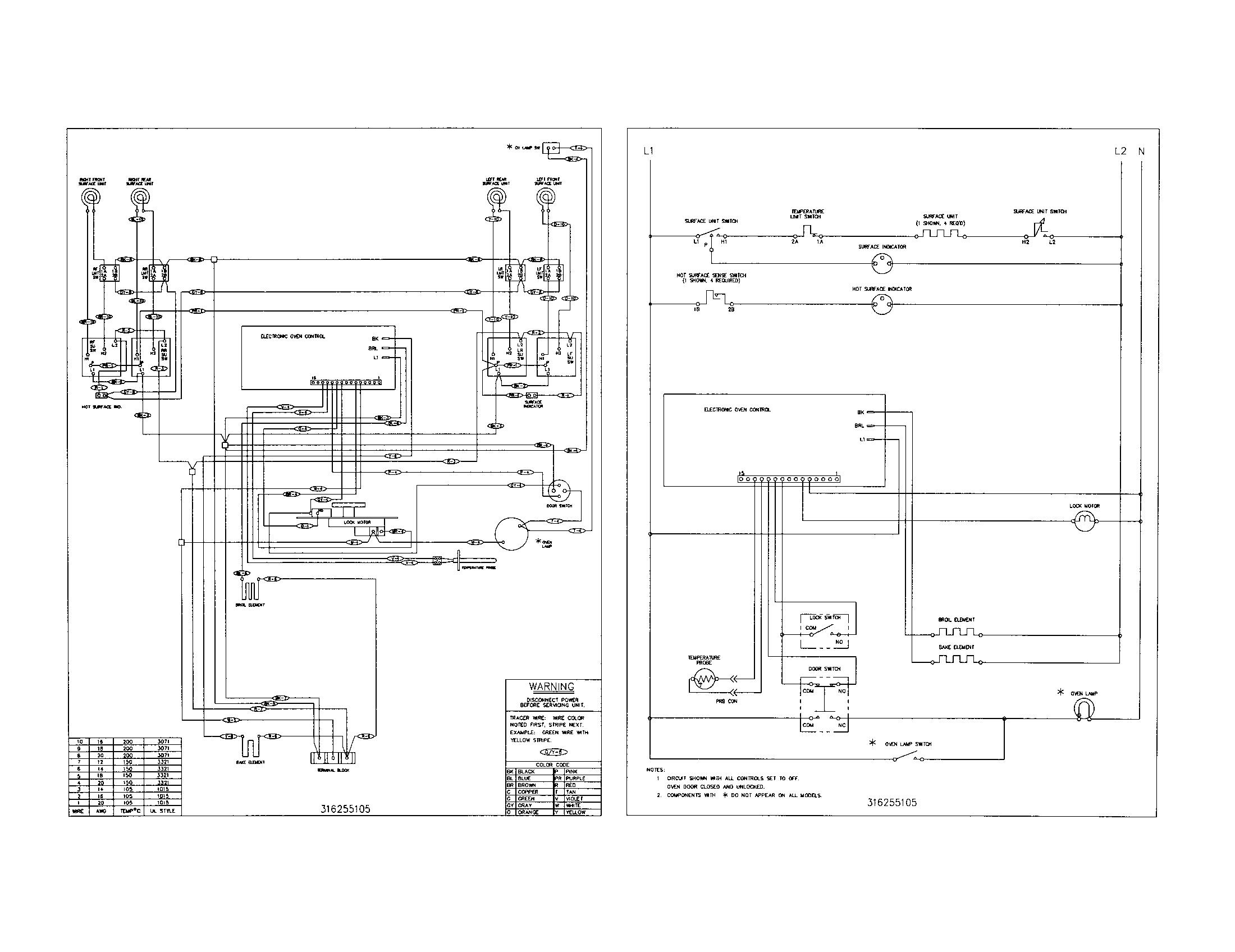 Frigidaire FEF366AQA wiring diagram diagram
