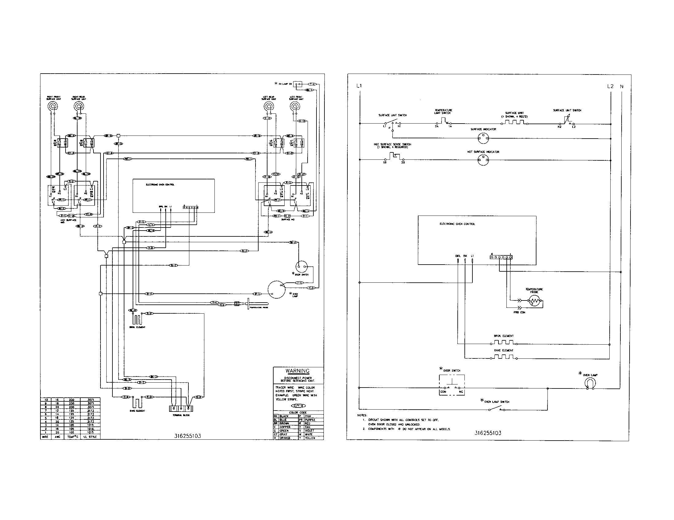 Frigidaire FEF336ASA wring diagram diagram