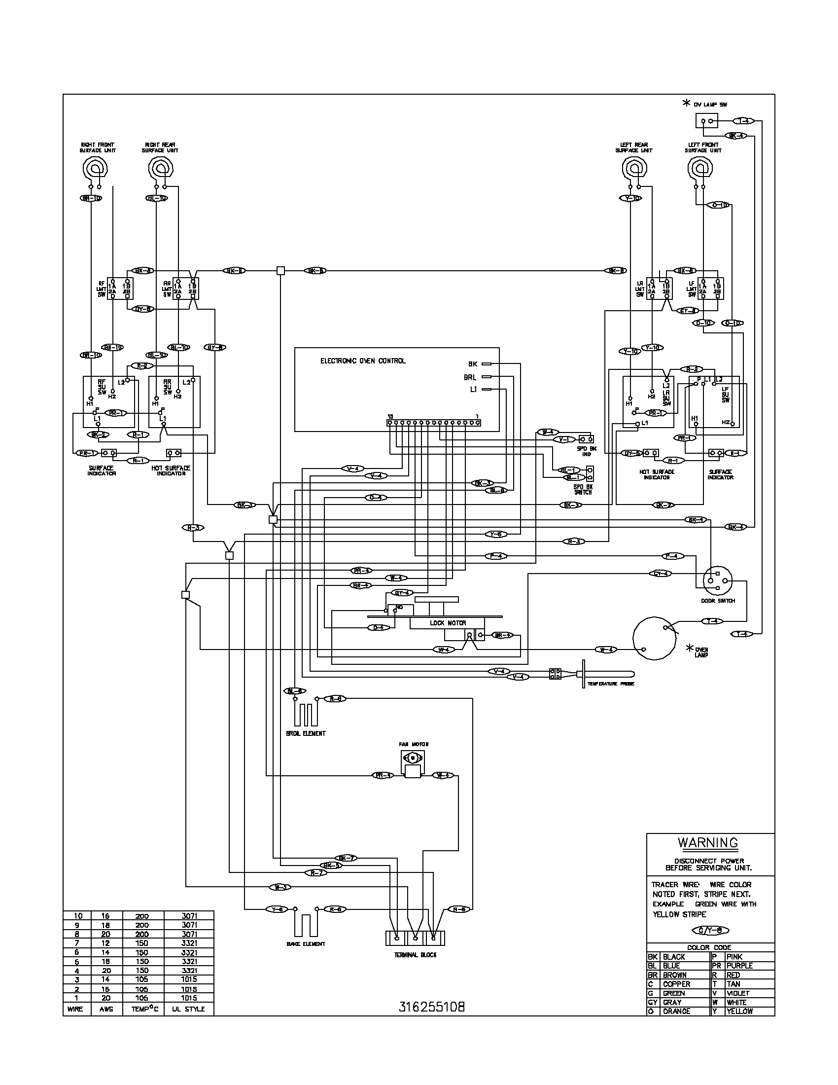 Frigidaire GLEFS76ASA wiring diagram diagram