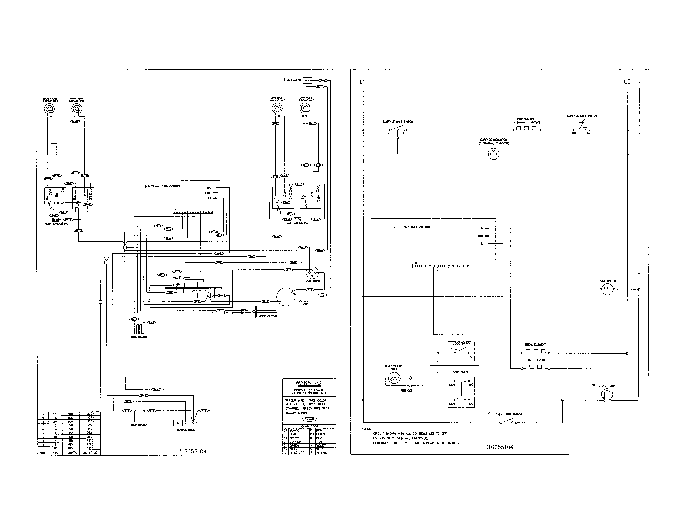 Tappan TEF353AQA wiring diagram diagram