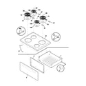 Frigidaire FEF312ASA top/drawer diagram