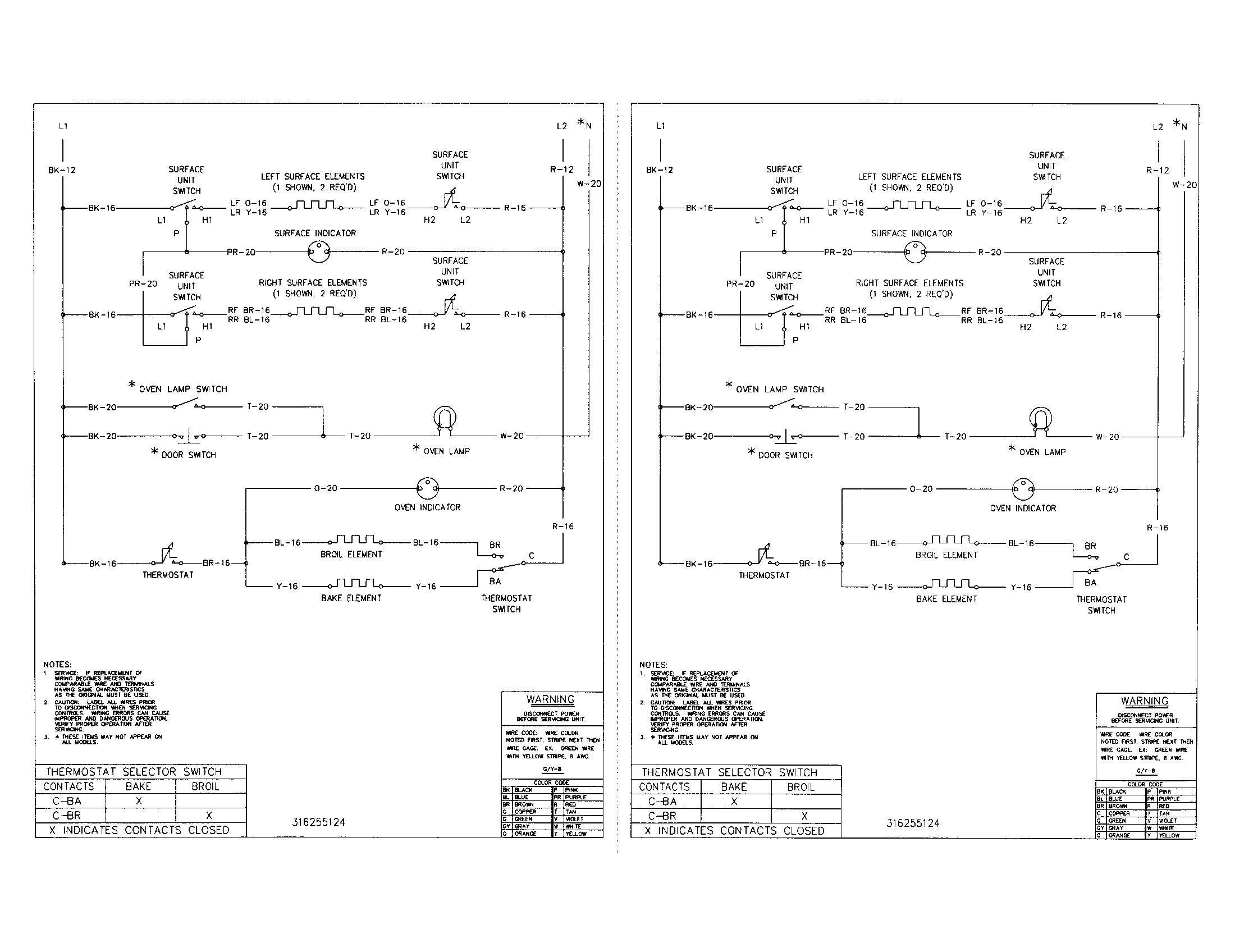 Frigidaire FEF312ASA wiring diagram diagram