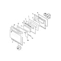 Frigidaire FGF355AUA door diagram