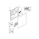 Frigidaire FDB421RFS7 door diagram