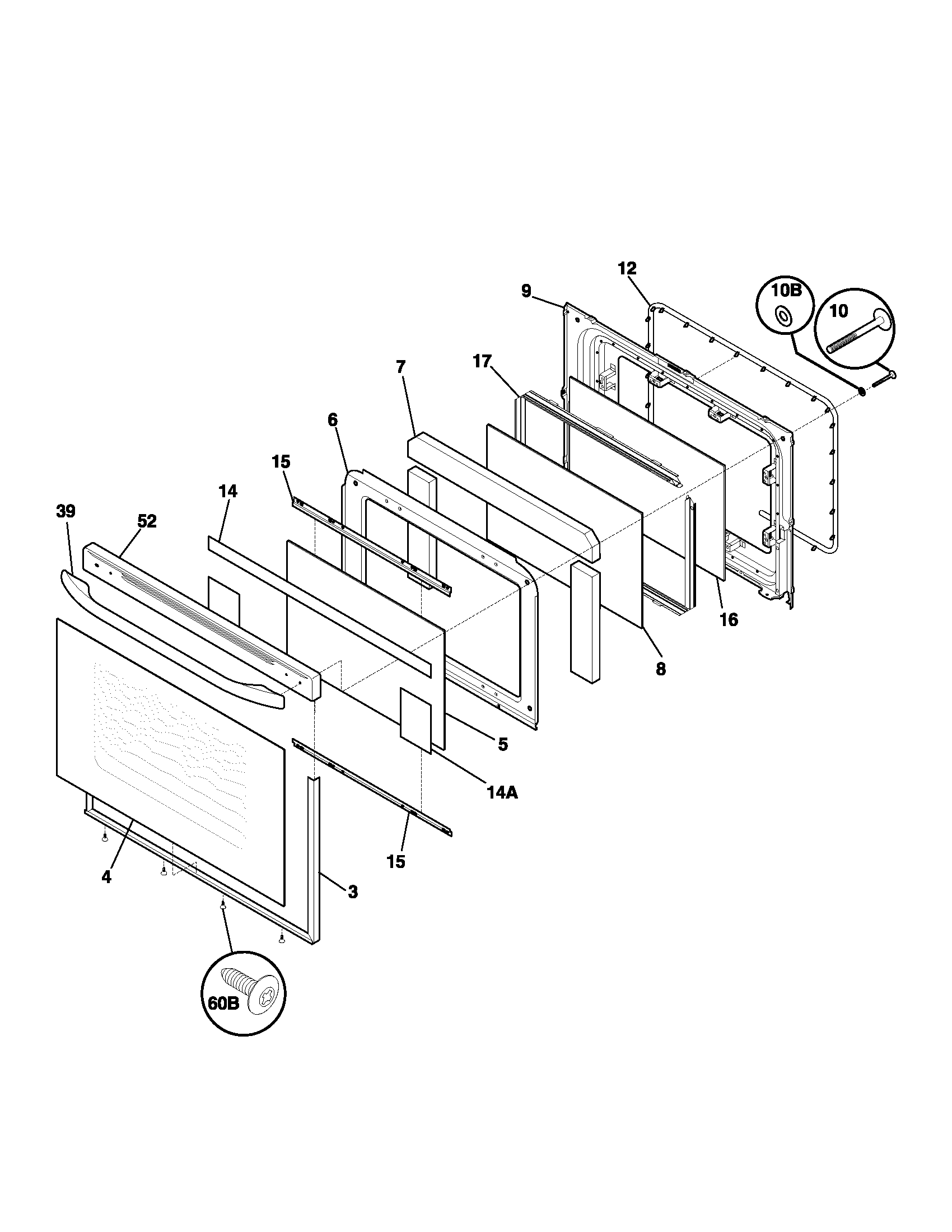 Kenmore 79095599101 door diagram