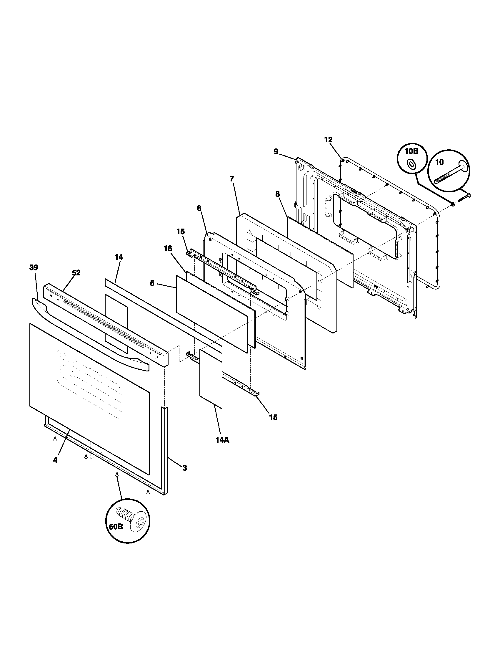Kenmore 79075754101 door diagram