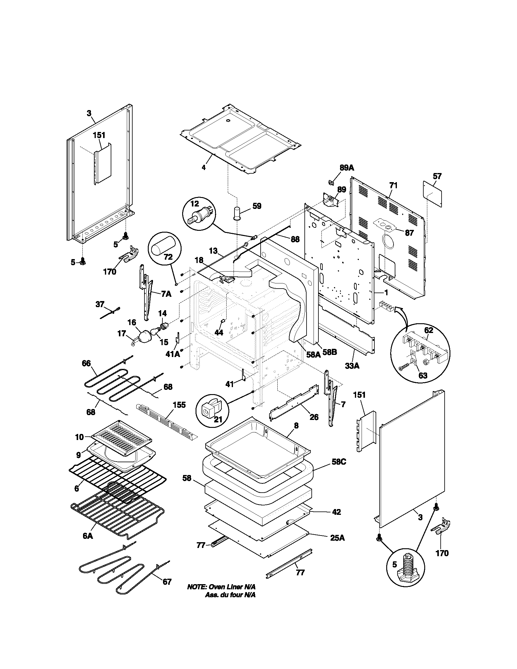 Kenmore 79093752101 body diagram