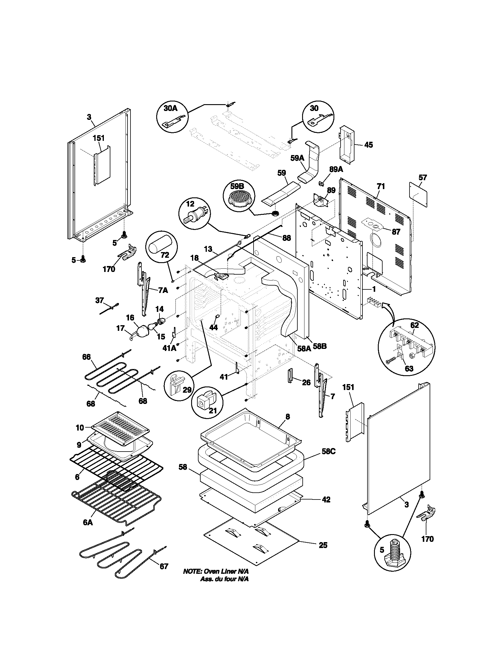 Kenmore 79095309101 body diagram
