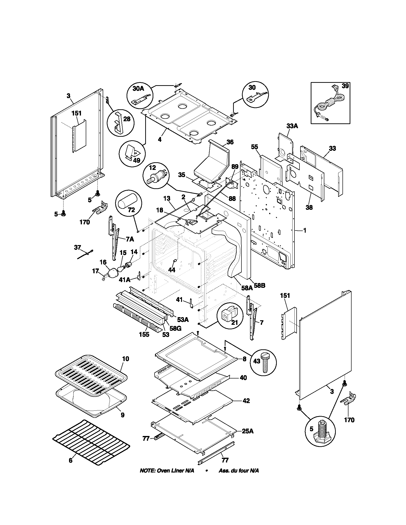 Kenmore 79075993101 body diagram
