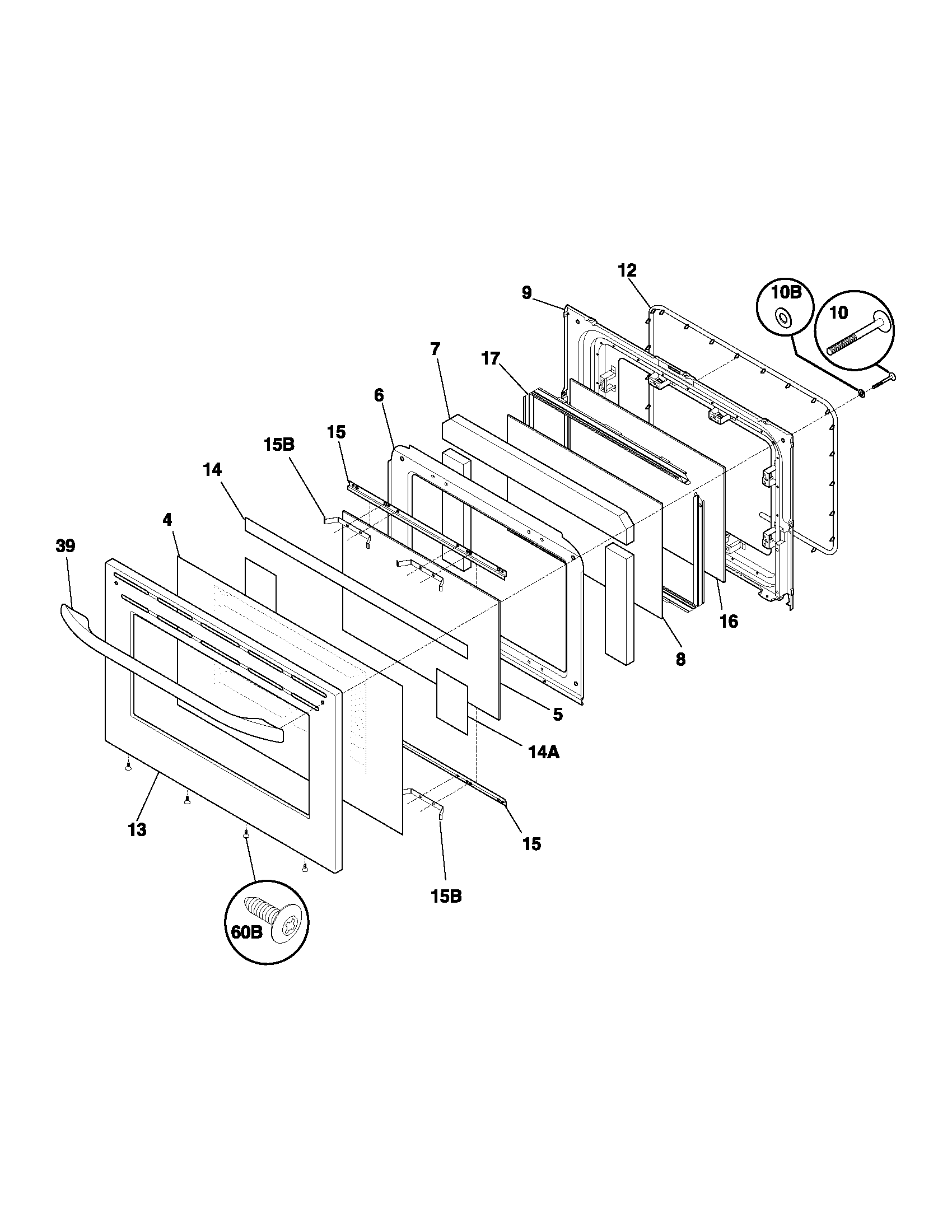 Kenmore 79075993101 door diagram