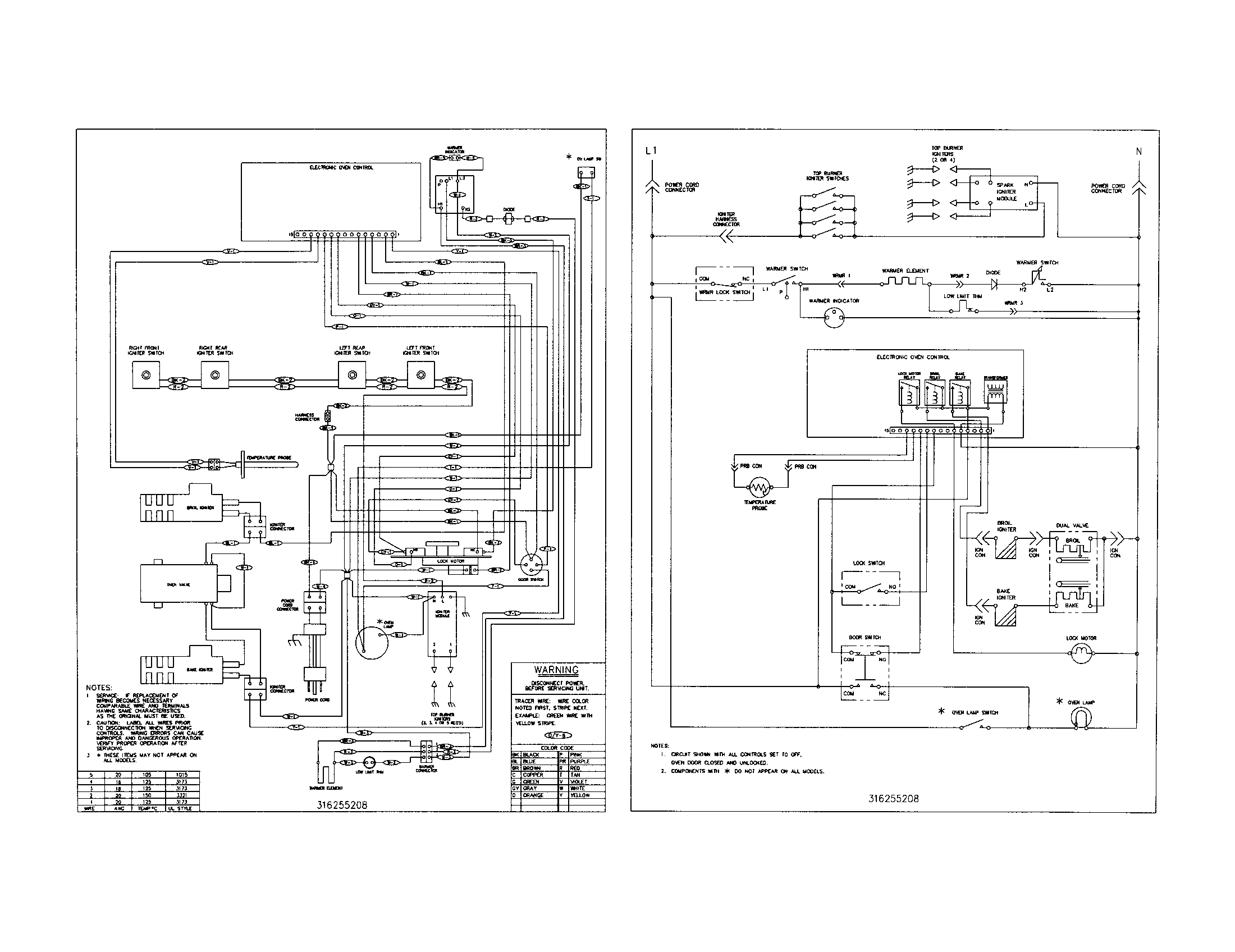 Kenmore 79075993101 wiring diagram