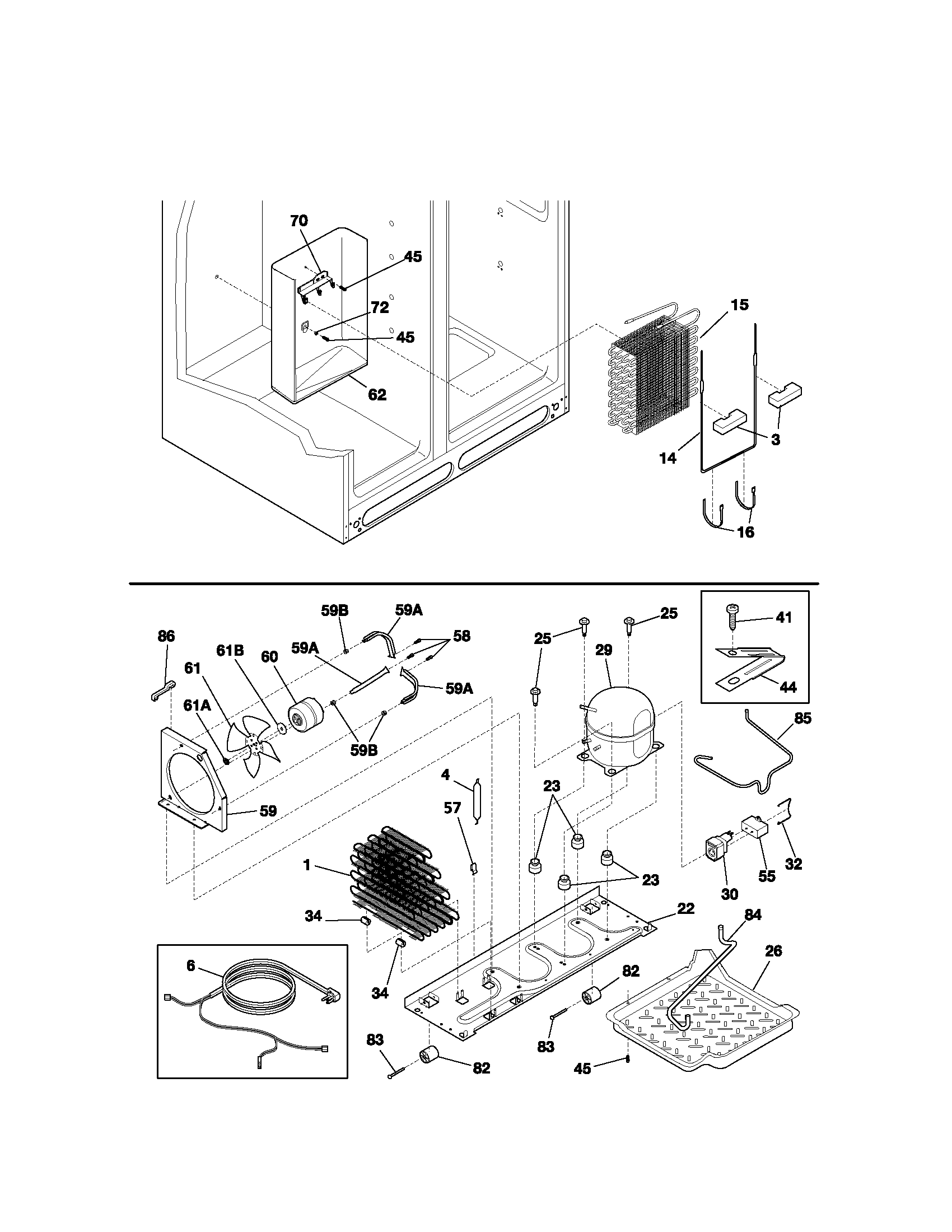 Kenmore 25351399102 system diagram