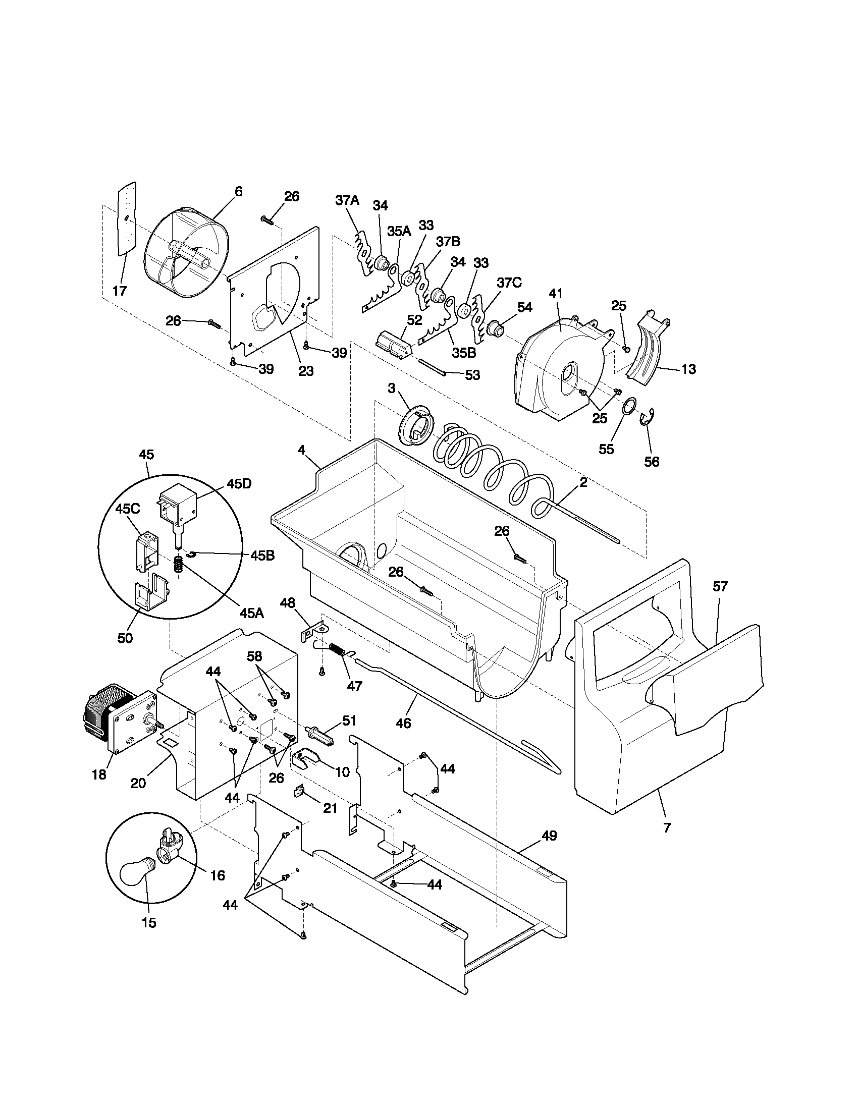 Kenmore 25351234103 system diagram