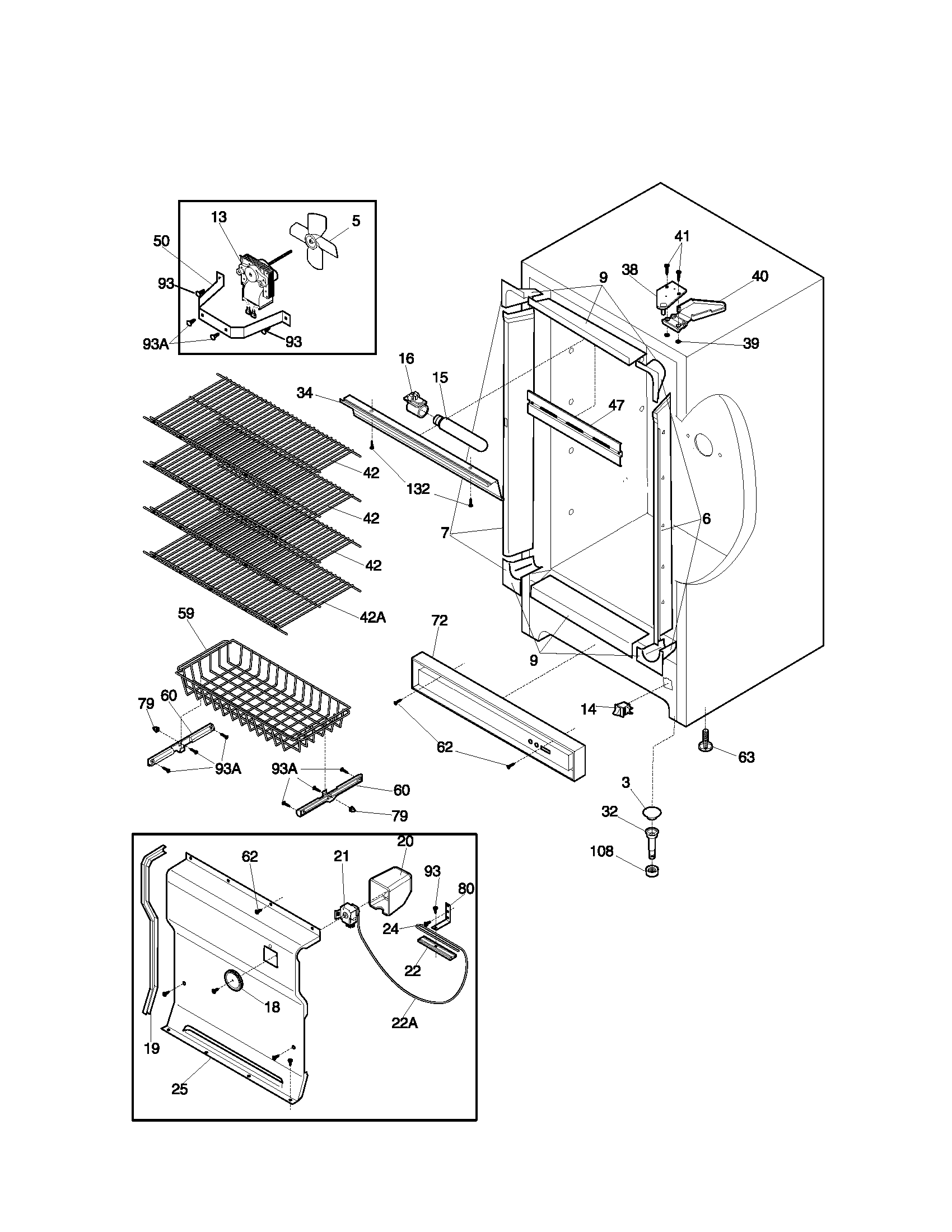 Kenmore 25321741102 cabinet diagram