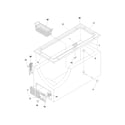 Frigidaire FFC07C4AW0 cabinet diagram