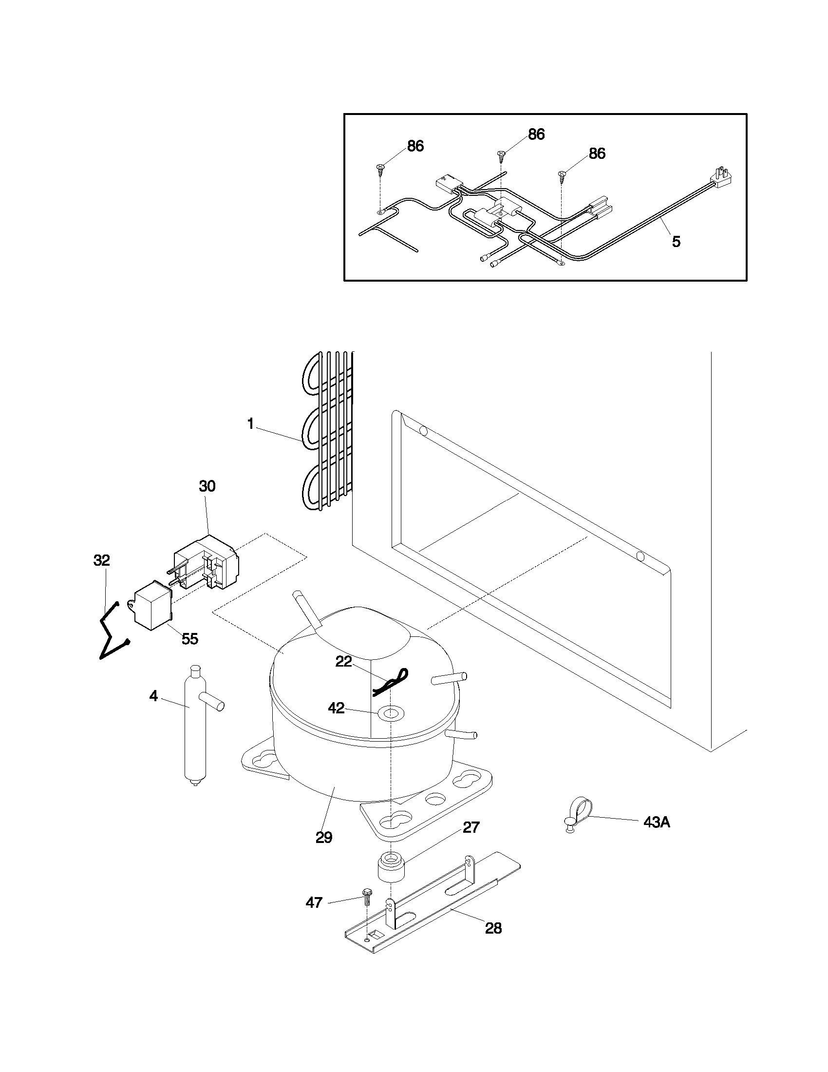 Frigidaire FFC15C3AW0 system diagram