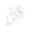 Frigidaire GLGR341AS0 frnt pnl,door diagram