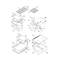 Frigidaire FRT21HP5AB1 shelves diagram