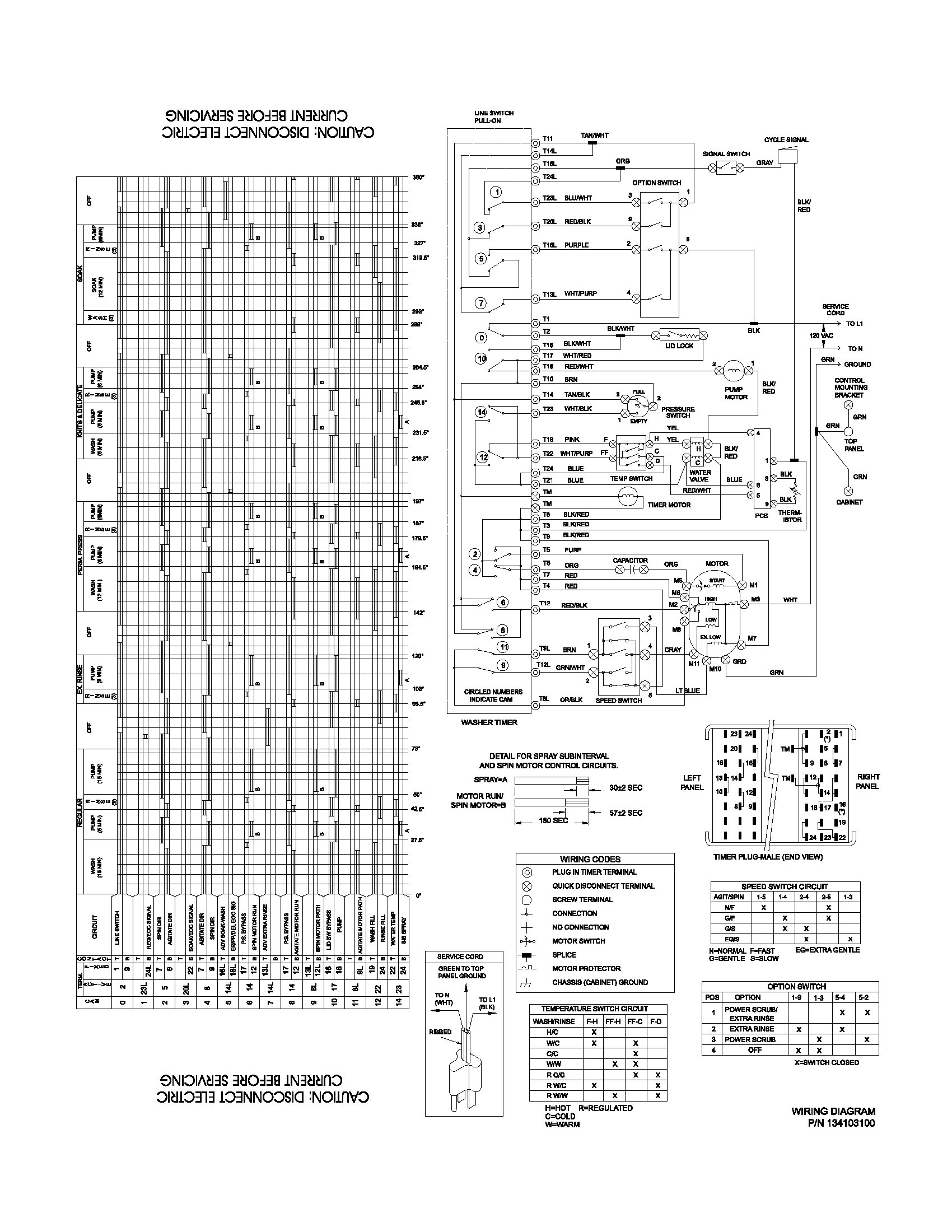 Frigidaire CRWS1879AS0 134103100 wiring diagram diagram