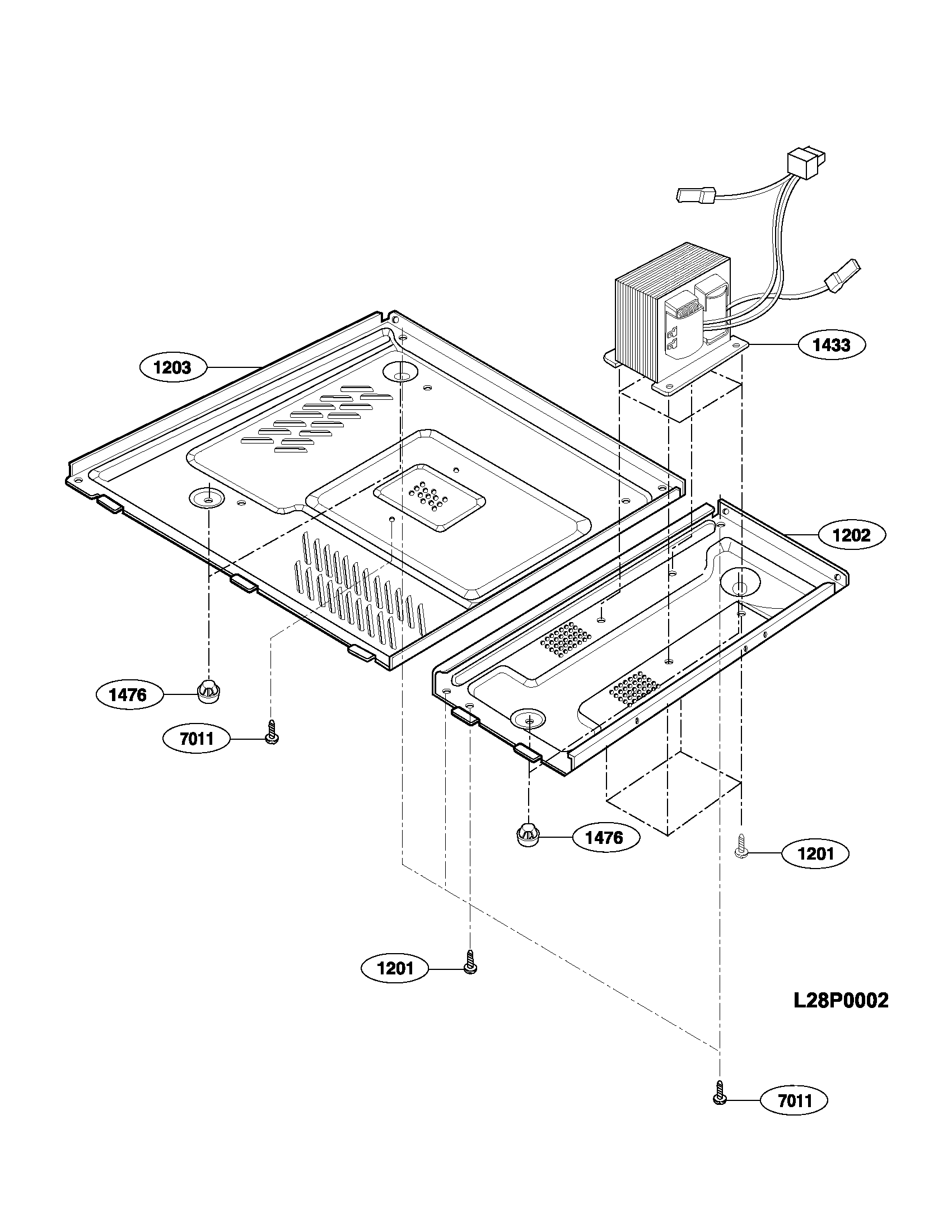 Frigidaire CPLMB186KCA base plate diagram