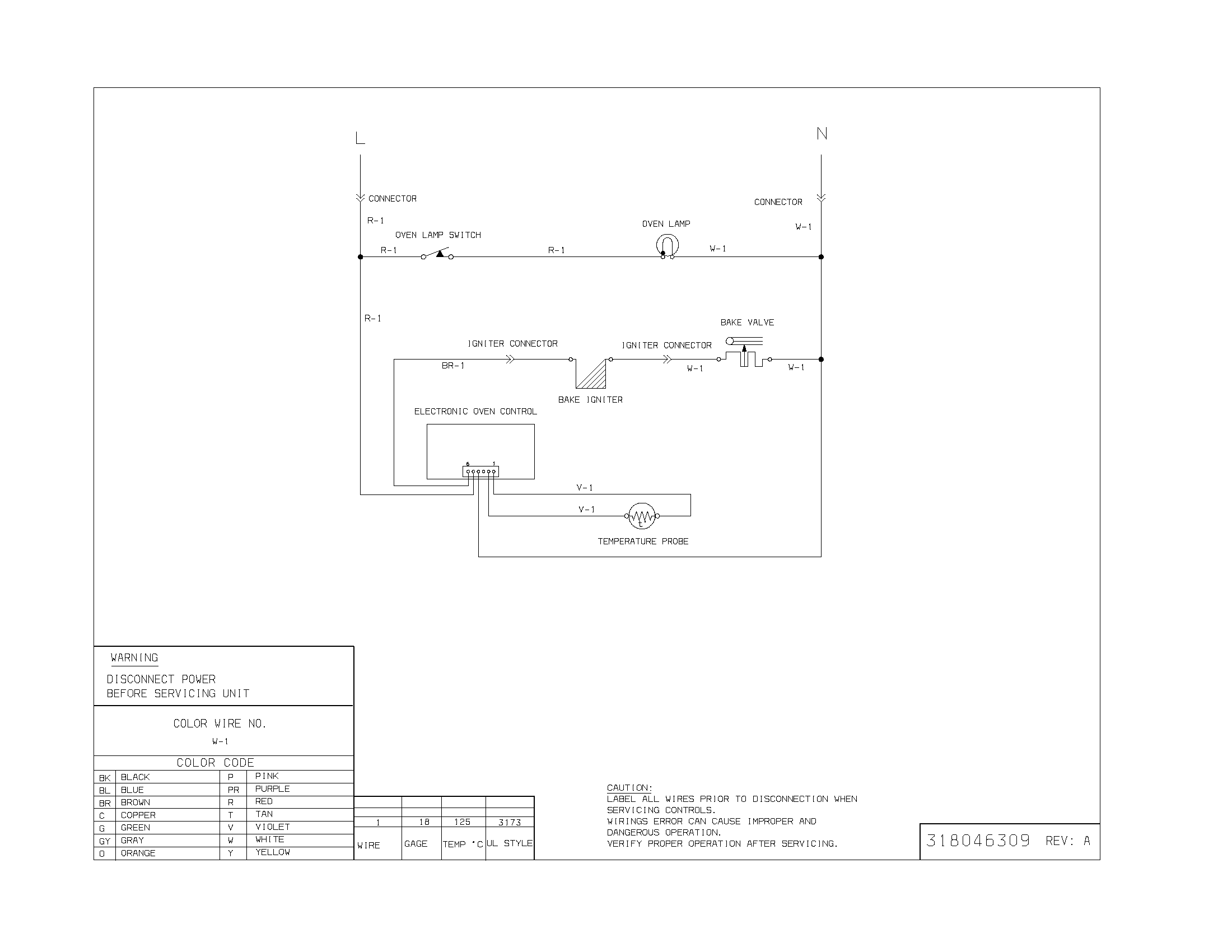 Frigidaire FGB24L2ASA wiring diagram diagram