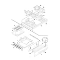 Tappan TGF336BHDE top/drawer diagram