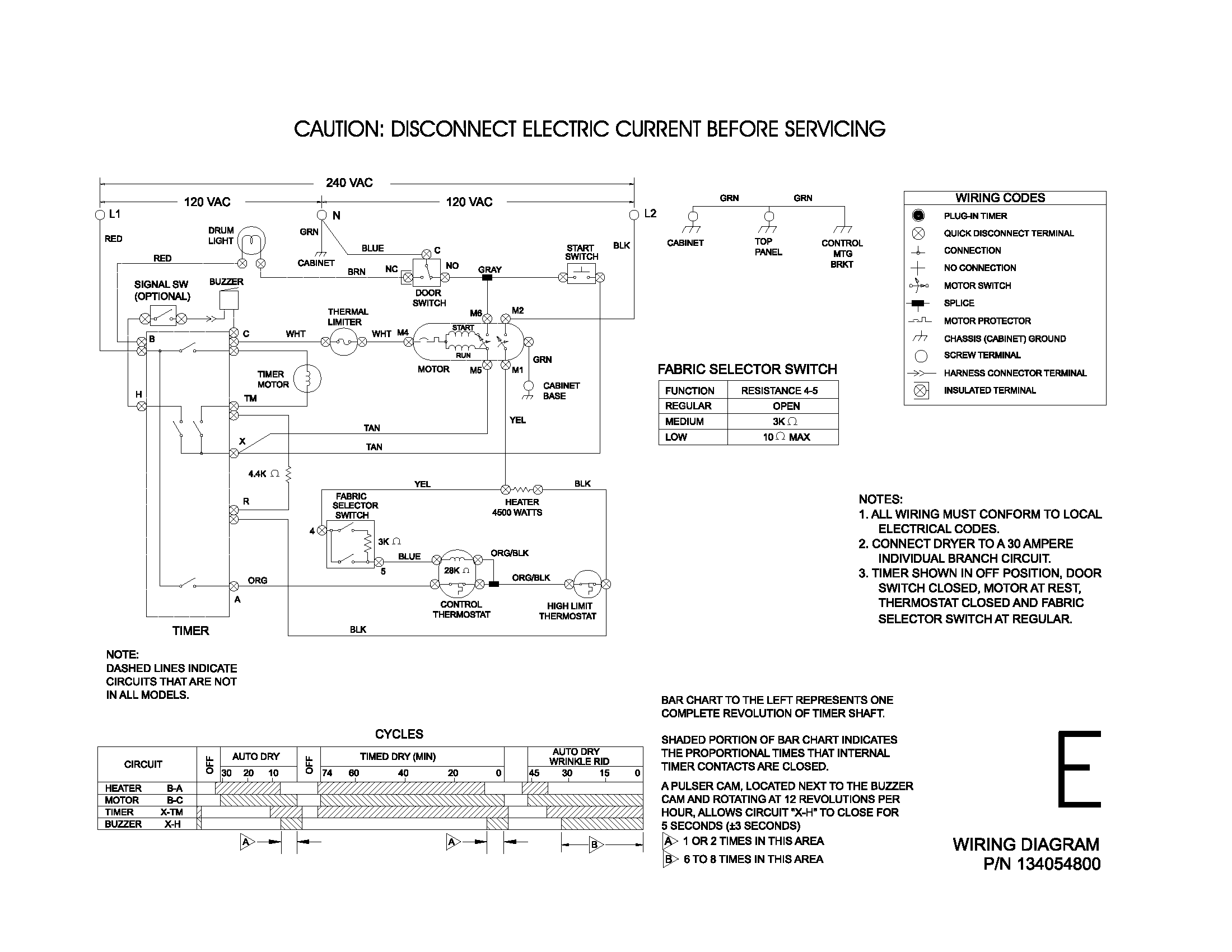 Frigidaire FER331AS0 134054800 wiring diagram diagram