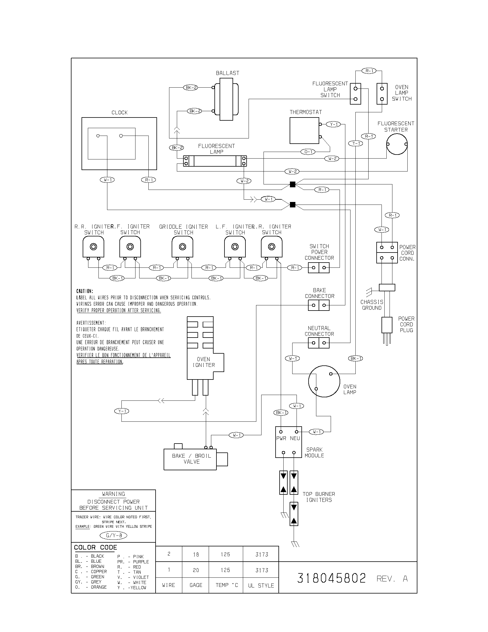 Tappan TGF605WFU1 wiring diagram diagram