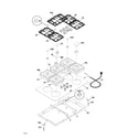 Frigidaire FGC36S9JBA cooktop diagram