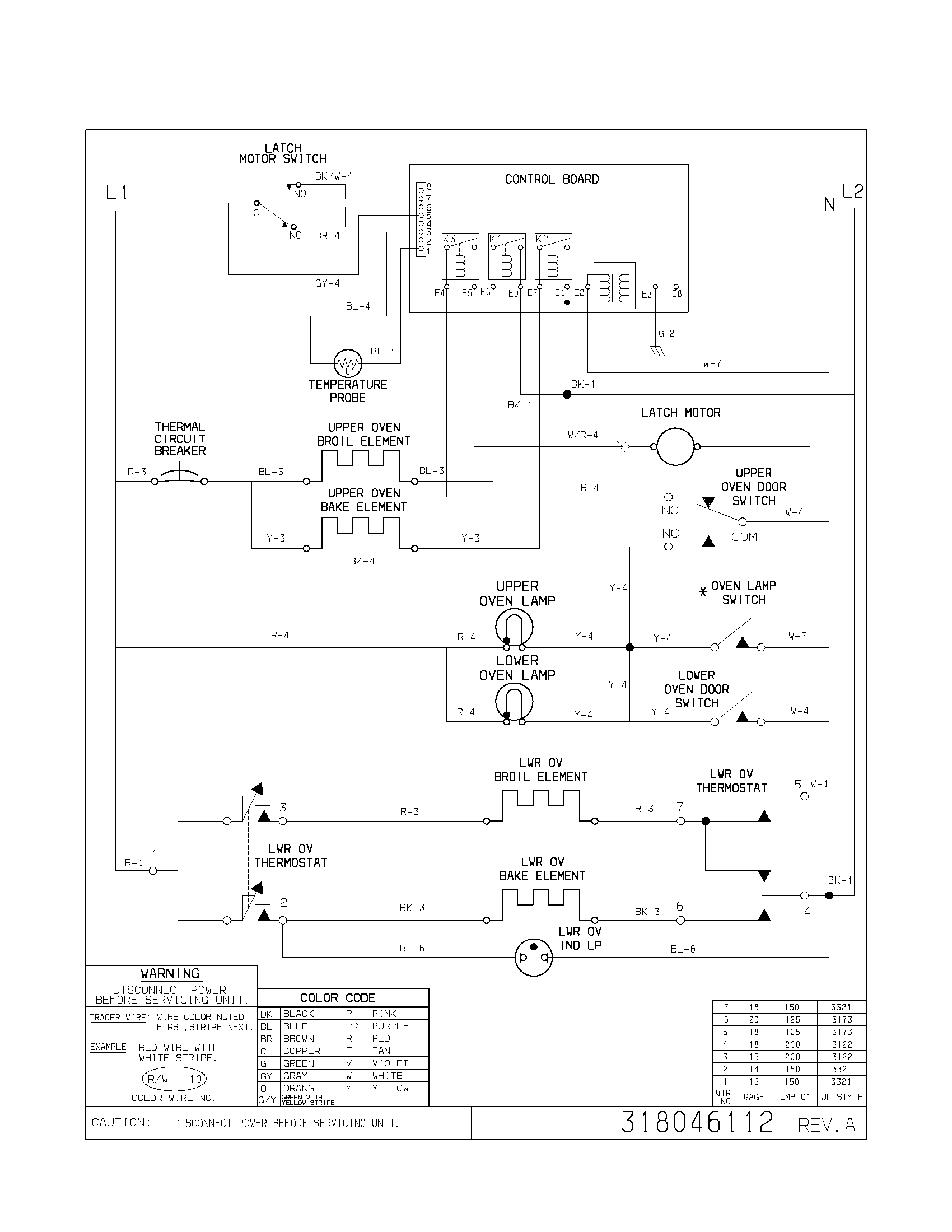 Frigidaire FEB27T5ABA wiring diagram diagram