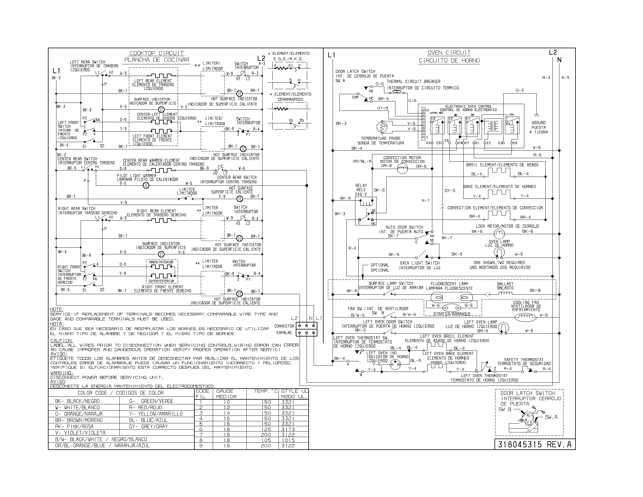 Frigidaire PLEF489ACA wiring diagram diagram