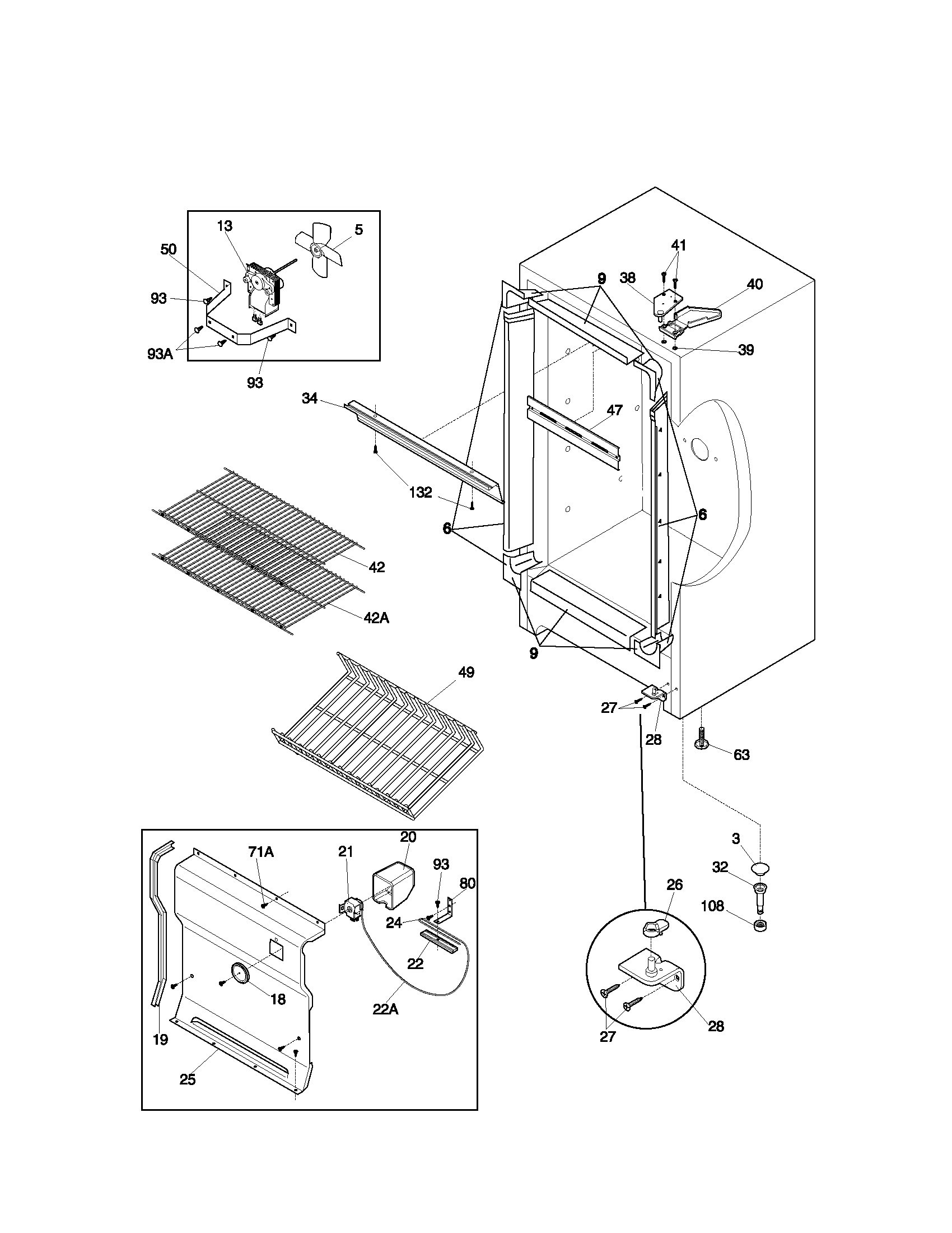 Kenmore 25321411102 cabinet diagram