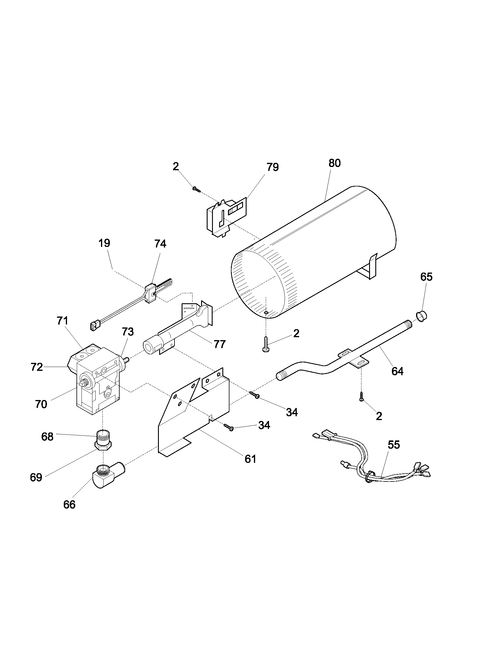 Kenmore 41791042001 burner,valve diagram