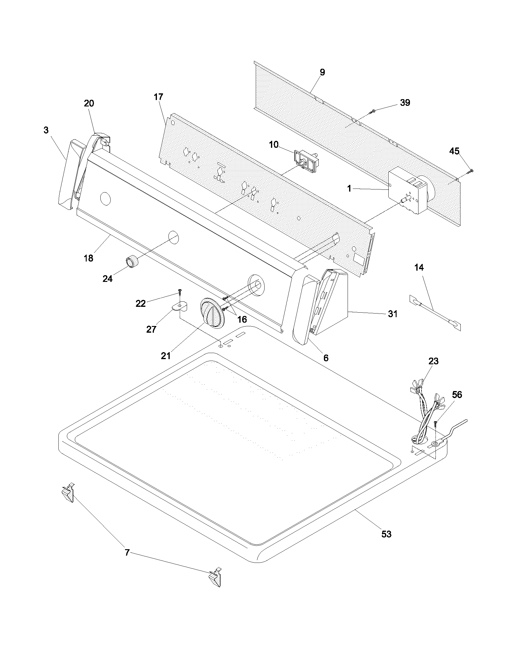 Frigidaire FER111AS0 control panel diagram