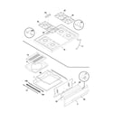 Frigidaire FPF311PHTB top/drawer diagram