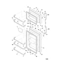 Frigidaire FRT21KD3AQ2 door diagram